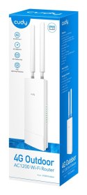Cudy LT500 router bezprzewodowy Fast Ethernet Dual-band (2.4 GHz/5 GHz) 4G Biały