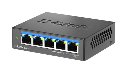 5-portowy wielogigabitowy przełącznik biurkowy D-Link 2,5G - niezarządzalny - L2 - 2.5G Ethernet (100/1000/2500)
