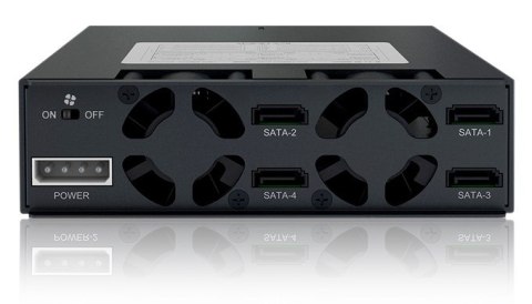 Panel nośny Icy Dock MB994SP-4SB-1, 13.3 cm (5.25"), 2.5", Aluminium, Metal, CE, REACH