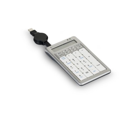 BakkerElkhuizen S-board 840 Numeric klawiatura numeryczna PC USB Jasny Szary, Biały