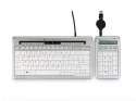 BakkerElkhuizen S-board 840 Numeric klawiatura numeryczna PC USB Jasny Szary, Biały