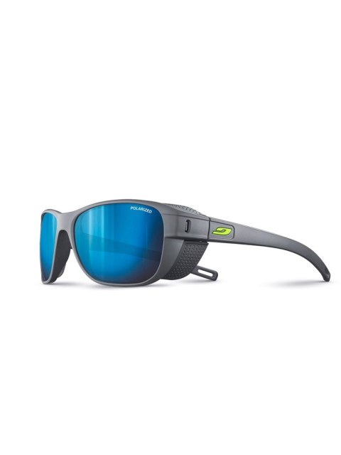 Okulary Julbo Camino M - matowy ciemny szary| Polarized 3 Flash Bleu