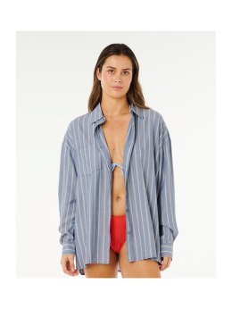 Koszula damska RIP CURL Beach Days Pinstripe Shirt niebieska - XS