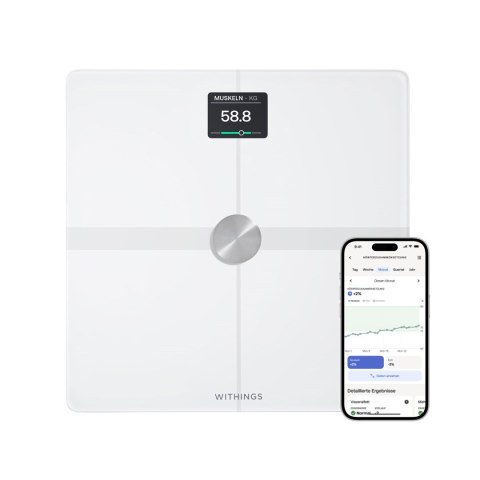 Elektroniczna waga osobowa Withings Body Smart, 200 kg, dokładność 50 g, kolor Biały