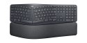 Logitech ERGO K860 for Business klawiatura Biuro Bluetooth Niemiecki Grafitowy