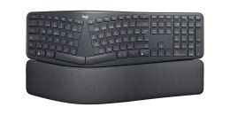 Logitech ERGO K860 for Business klawiatura Biuro Bluetooth Niemiecki Grafitowy