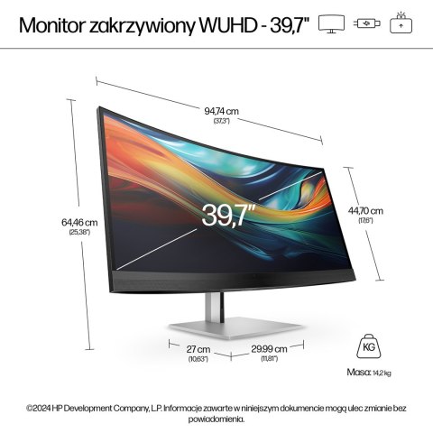 HP Monitor konferencyjny Pro seria 7 5K2K - 740pm, 39,7"