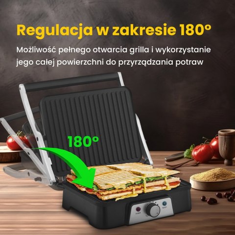 Grill elektryczny Extralink Smart Life Electric Grill SJ-36 2000W, z regulacją temperatury