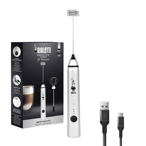 Bialetti 0006770 spieniacz / podgrzewacz do mleka Handheld electric milk frother Stal nierdzewna