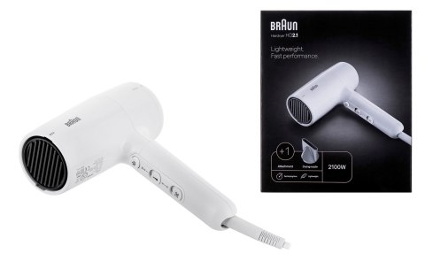 Braun HD 2.1 wit suszarka do włosów 2100 W Biały