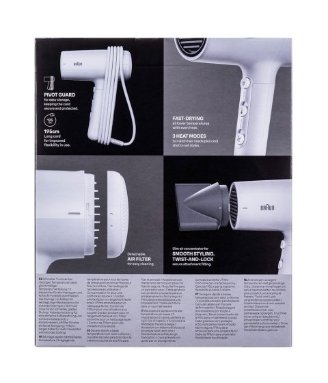 Braun HD 2.1 wit suszarka do włosów 2100 W Biały