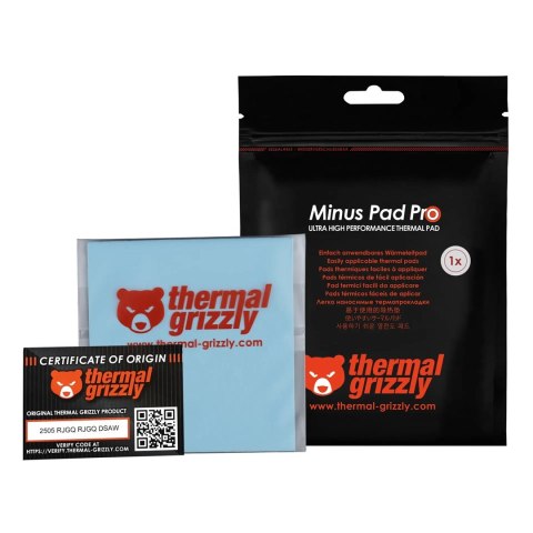 Termopad Thermal Grizzly Minus Pad Pro ZUWA-347 - 100x100x2mm