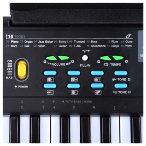 SUPRIMO 605 UFB - keyboard z mikrofonem do nauki gry, przeznaczony dla dzieci