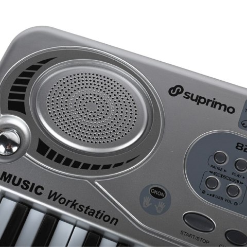 SUPRIMO 824 USB - keyboard z mikrofonem do nauki gry, przeznaczony dla dzieci