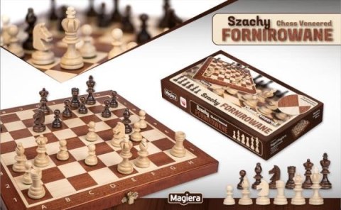 Szachy fornirowane MAGIERA RAFAŁ 35cm 30261