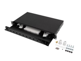 Lanberg FOP1-12SS-LDB panel krosowniczy 1U