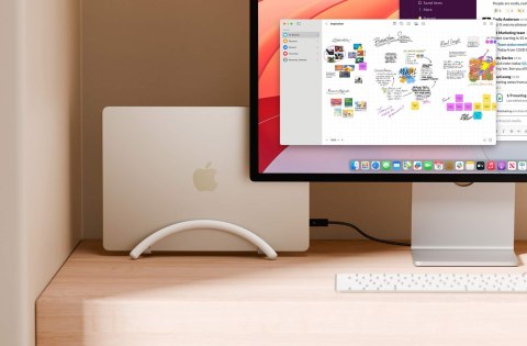 Aluminiowa podstawka do MacBooka, Notebooka (white)