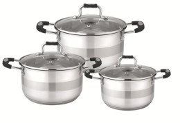 6PCS STAINLESS STEEL COOKWARE SET