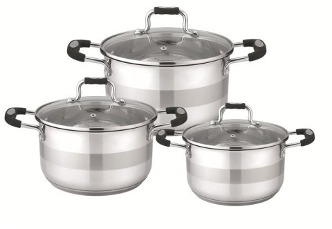 6PCS STAINLESS STEEL COOKWARE SET