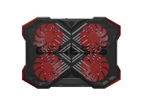 GENESIS Oxid 260 podkładka chłodząca do laptop 43,9 cm (17.3") 1010 RPM Czarny, Czerwony