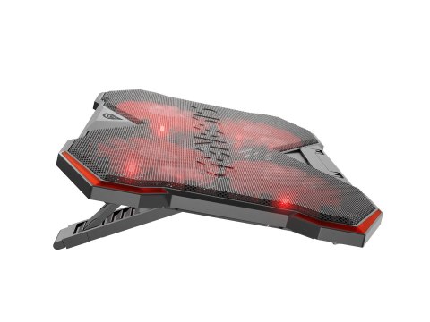 GENESIS Oxid 260 podkładka chłodząca do laptop 43,9 cm (17.3") 1010 RPM Czarny, Czerwony