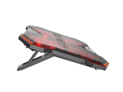 GENESIS Oxid 260 podkładka chłodząca do laptop 43,9 cm (17.3") 1010 RPM Czarny, Czerwony