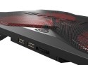 GENESIS Oxid 260 podkładka chłodząca do laptop 43,9 cm (17.3") 1010 RPM Czarny, Czerwony