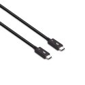 Lindy 31130 kabel Thunderbolt 1 m 80 Gbit/s Czarny