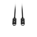 Lindy 31130 kabel Thunderbolt 1 m 80 Gbit/s Czarny