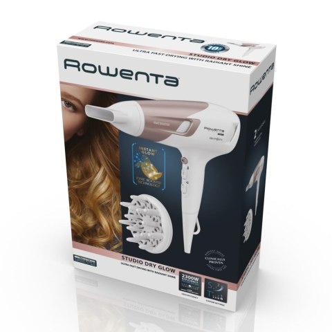 Rowenta Studio Dry CV5830 suszarka do włosów 2300 W Beżowy, Biały