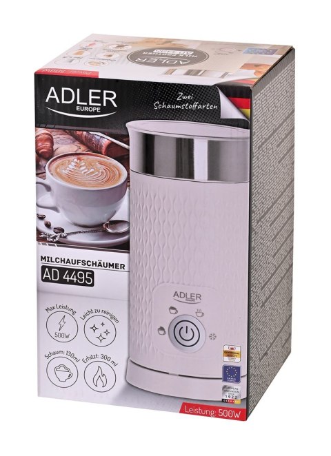 Spieniacz do mleka - spienianie i podgrzewanie (latte i cappucino) Adler Adler