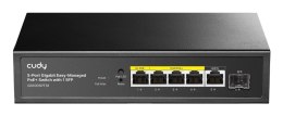 Cudy GS1005PTS1 łącza sieciowe Gigabit Ethernet (10/100/1000) Obsługa PoE Czarny