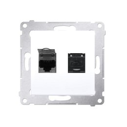 Kontakt-Simon D62.01/11 gniazdko elektryczne Biały