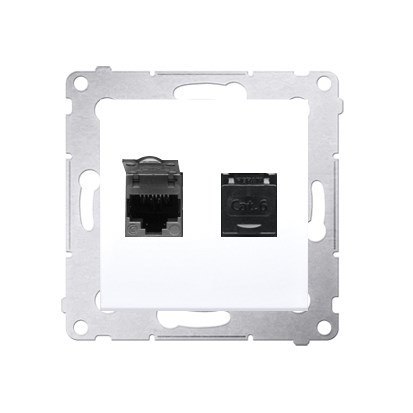 Kontakt-Simon D62.01/11 gniazdko elektryczne Biały