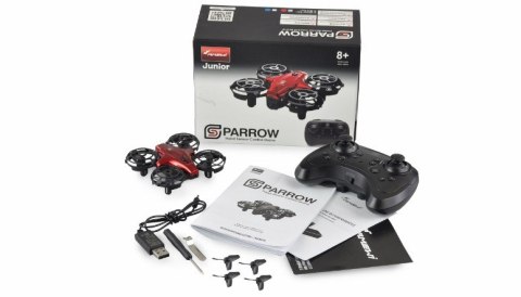 Amewi 25324 dron z kamerą Mini-dron 300 mAh Czarny, Czerwony