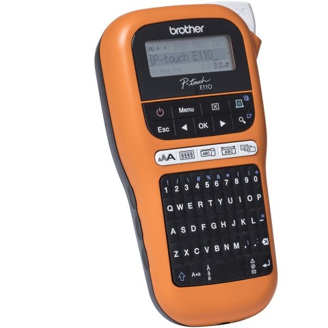 Brother PT-E110 drukarka etykiet Termotransferowy 180 x 180 DPI 20 mm/s HGe/TZe QWERTY