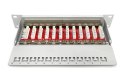 Digitus Panel krosowy (patch panel) 10'' 12x RJ45, LSA poziom, kat.6A, ekranowany, 1U, szary, prowadnica kabli