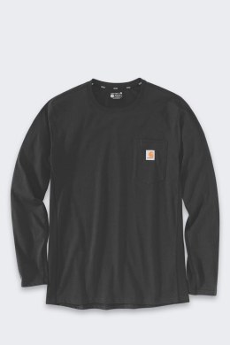 Bluza bez kaptura Carhartt Midweight L/S Pocket T-Shirt - black rozmiar: l