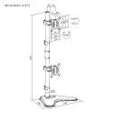 Equip 650128 uchwyt / stojak do monitorów 81,3 cm (32") Biurko Czarny