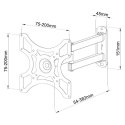 Techly ICA-LCD 2923B uchwyt do telewizorów 94 cm (37") Czarny