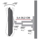 Techly ICA-LCD 2923B uchwyt do telewizorów 94 cm (37") Czarny