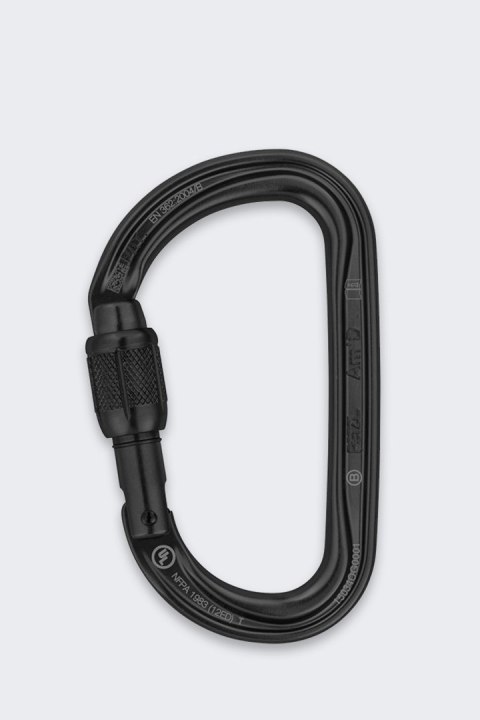 Karabinek zakręcany Petzl Am'D Screw-Lock - black