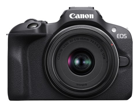 Canon Aparat bezlusterkowy EOS R100 + obiektyw RF-S 18-45mm F4.5-6.3 IS STM Megapiksel 24,1 MP Czułość ISO (maks.) 12800 Przekąt