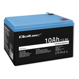 Akumulator Qoltec 53713 LiFePO4 10Ah 12.8V 12.8V Litowo-Żelazowo-Fosforanowy BMS