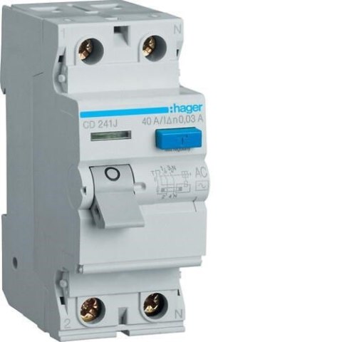 RELAY CURR LEAK 2P 40 A 30 MA CD241J