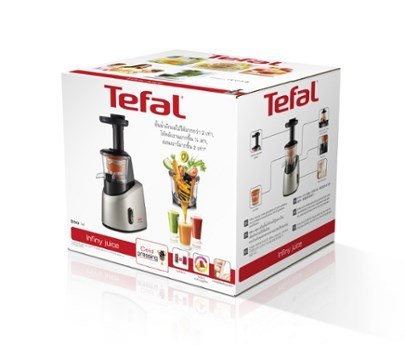Wyciskarka wolnoobrotowa Tefal ZC255B (200W; kolor srebrny)