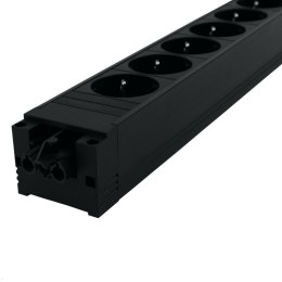Bachmann 906.12640 rozgałęziacz 6 x gniazdo sieciowe Wewnętrzna Czarny