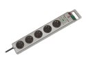 Brennenstuhl Super-Solid Surge Protection 4.500 A Srebrny 5 x gniazdo sieciowe 2,5 m