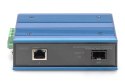 Przemysłowy mediakonwerter 1000Base-TX PoE 30W - 1000Base-FX SFP (bez modułu) DIN rozszerzony zakres temp