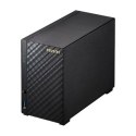 Asus Asustor Tower NAS AS1002T v2 up to 2 HDD, Marvell, ARMADA-385, Processor frequency 1.6 GHz, 0.512 GB, Black